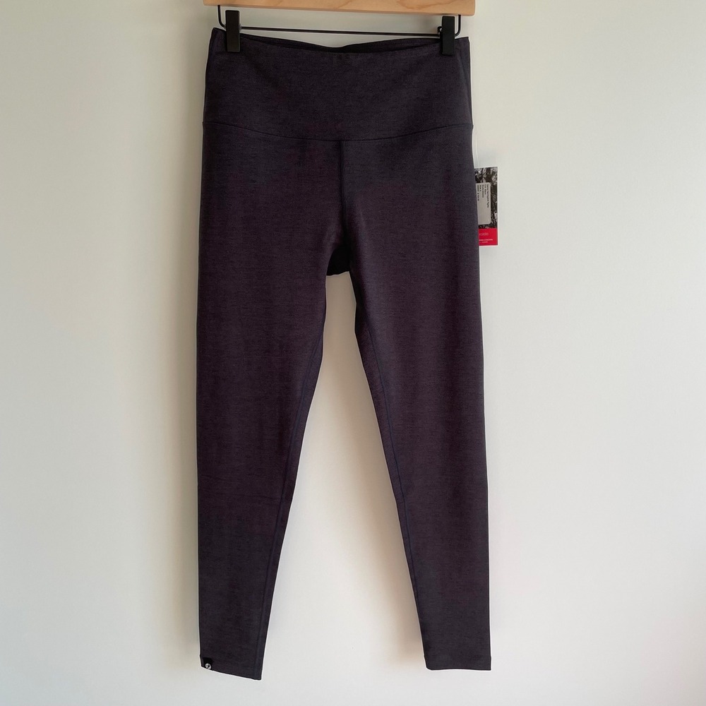 Oiselle Herringbird Tights Black Running Workout Stretch Pants Womens Size 4 Nwt